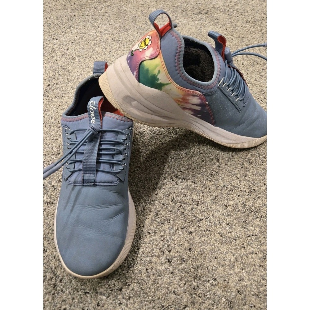 Clove Women 7.5 Gradient Tie Dye Daisy Sneakers Healthcare Nurse Shoe- Resistant